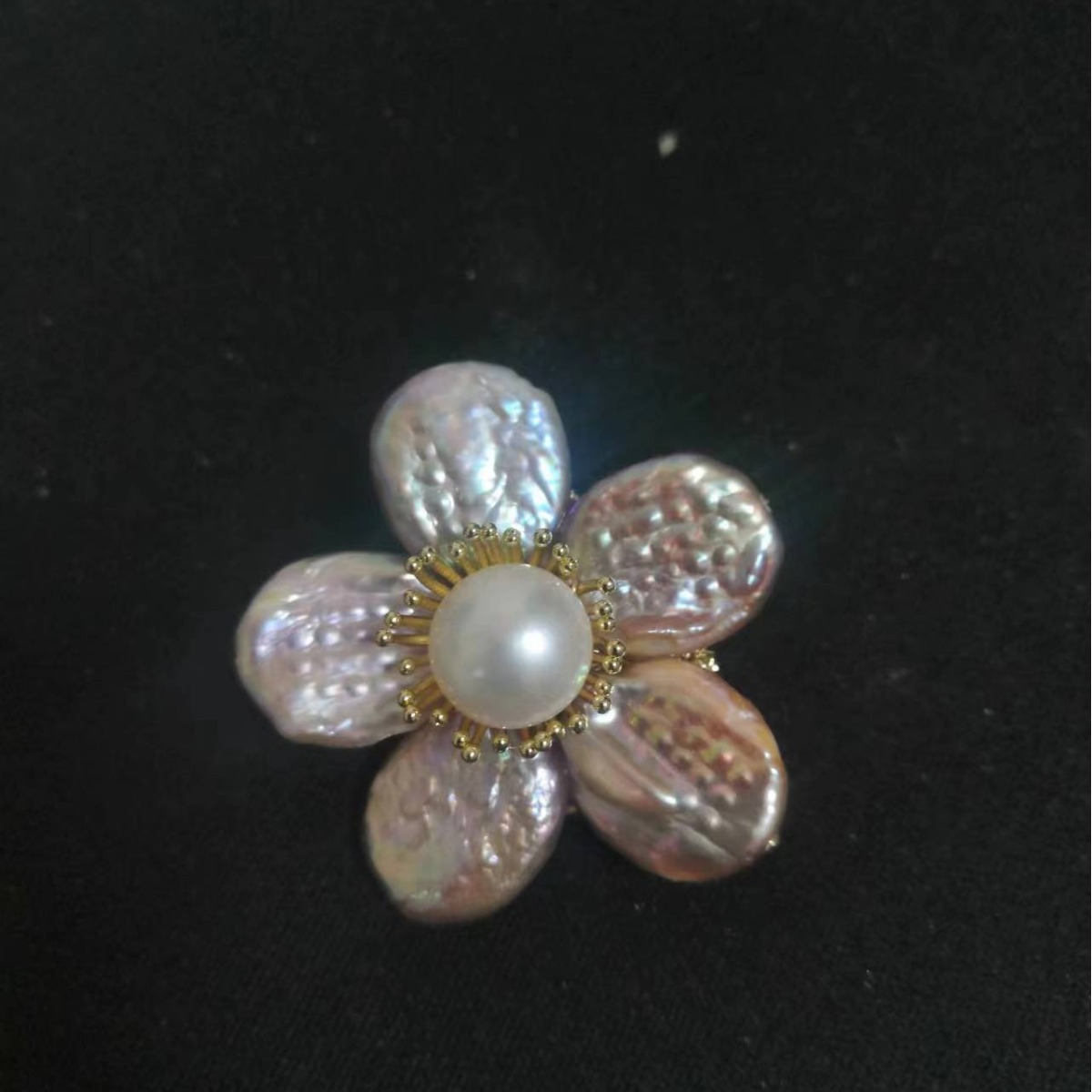 Natural Freshwater Baroque Pearl Ins Flower Corsage Brooch Pin New Women Japanese and Korean Niche Corsage Decoration