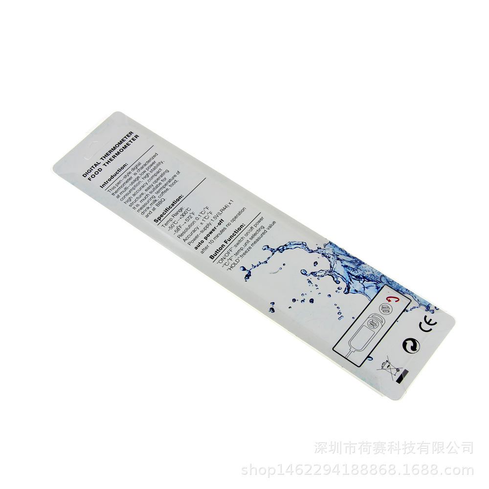 TP300 Food Thermometer Barbecue Oil Thermometer Baking Water Temperature Meter Room Temperature Baby Milk Powder Electronic Probe Type BBQ