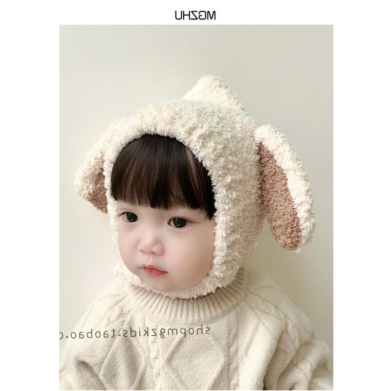 Шапка для Младенцев Осень и Зима Плюшевый Ушной Защитный Кепка Теплая Шапка для Мальчиков и Девочек
