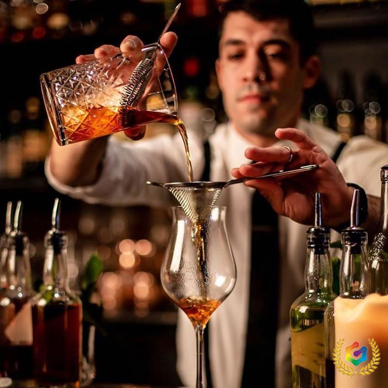 ✅ Ice Strainer Stainless Steel Mesh European-Style Double Ice Strainer Strainer Filter