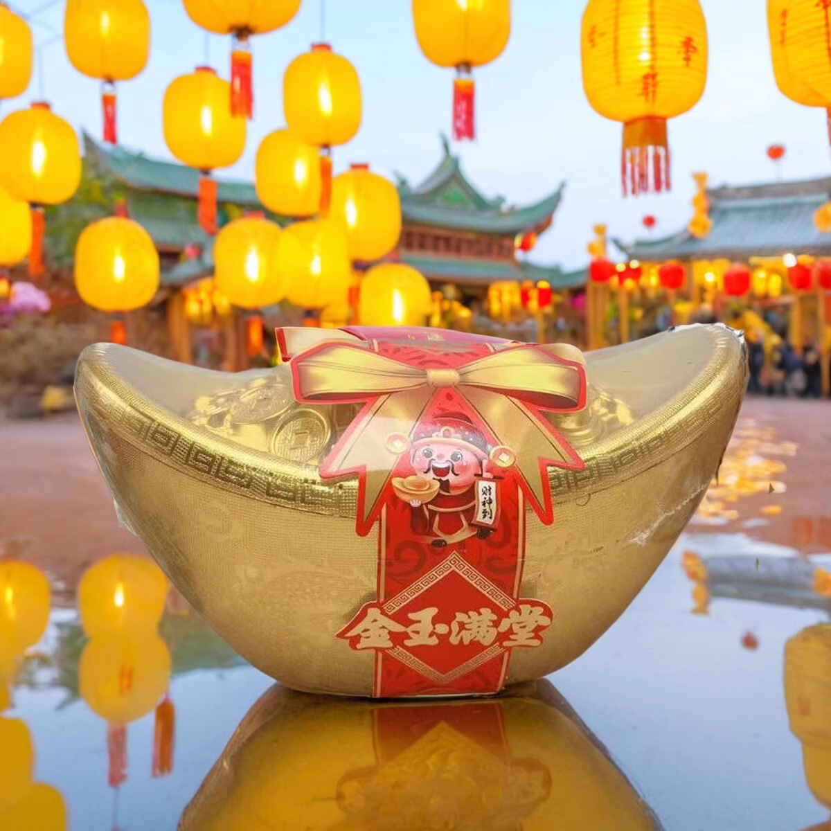 128г золотых фруктовых жевательных конфет, закуска, новогодний подарок, оптовая поставка с фабрики