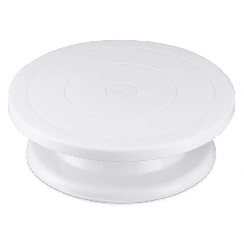 Plastic Cake Turntable Home Baking DIY Cake Decorating Tools Birthday Cake Rotating Non-slip Decorating Turntable