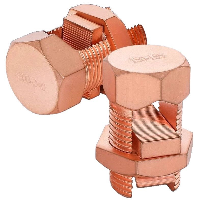 Copper bolt clamp opening bolt clamp 16/35/50/70/grid bridge grounding opening TJ bolt clamp