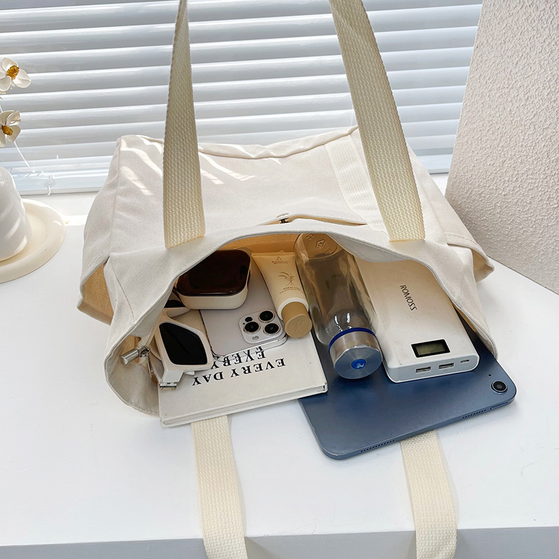 Large-capacity Tote Canvas Bag for Work and Going Out High-value Commuting All-match Art Student Book One-shoulder Cloth Bag