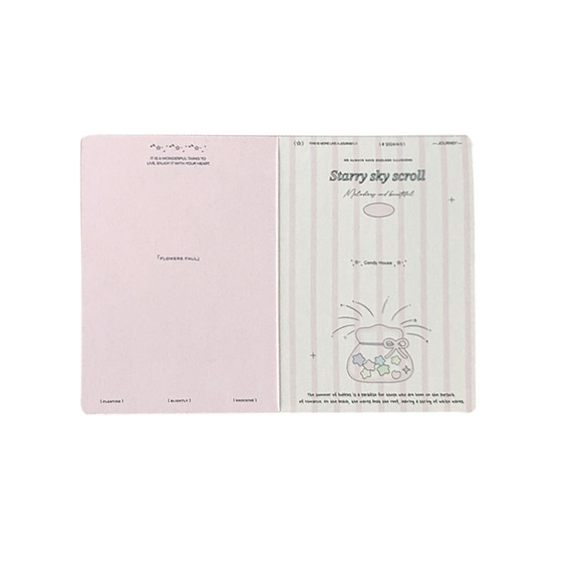 Mini ins Folding Card Cardboard Protects Small Card Packing Material Decoration Folding Diy Message Greeting Card