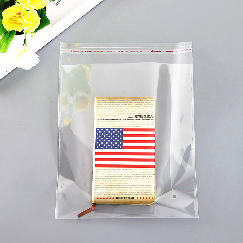 in stock Opp Bag Transparent Plastic Self-adhesive Jewelry regular Bag Clothing Clothes Packaging Printing Self-adhesive Bag