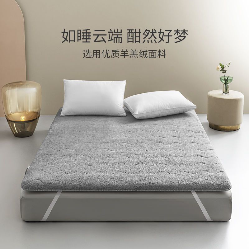 Thickened Lamb Velvet Mattress Cushion Home Mattress Warm Winter Student Dormitory Single Rental Special Cushion Back