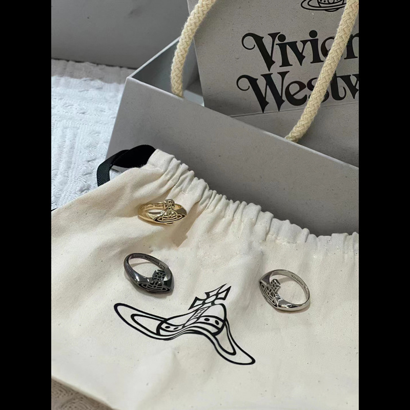 High Version of the Queen Mother Saturn Ring Lao Kong Line Saturn Ring Casual Couple Ring Retro Accessories