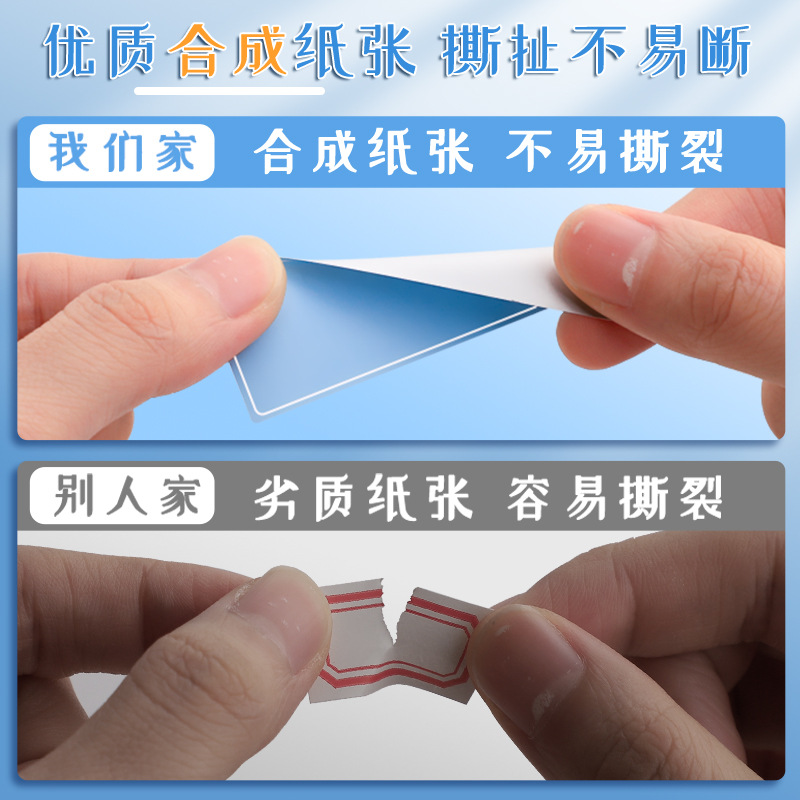 Color label stickers waterproof handwriting self-adhesive note stickers self-adhesive label stickers oral paper refrigerator food