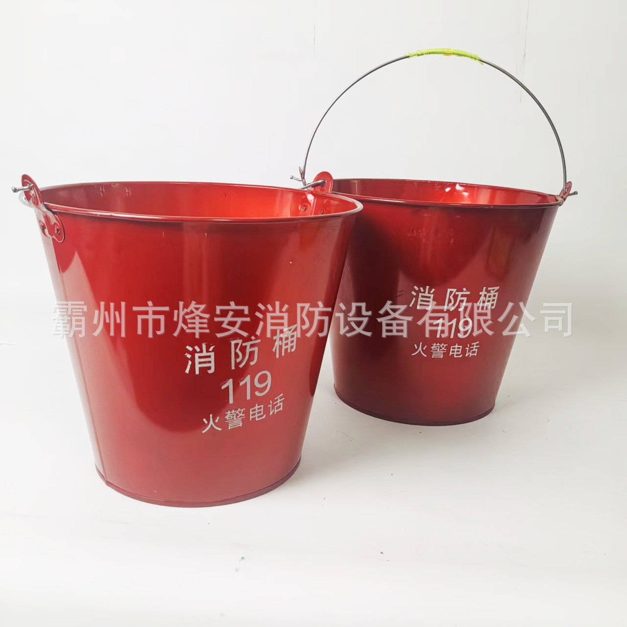 Fire Bucket Spot Wholesale Dropshipping 12L Round Barrel Fire Rescue Yellow Sand Barrel Fire Equipment Thickeneded Iron Red Barrel