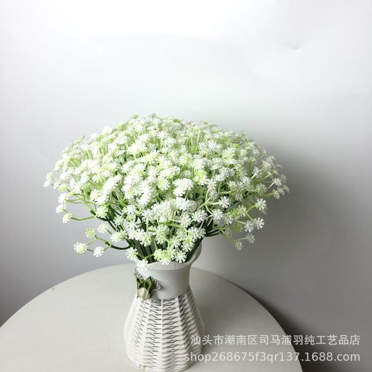Simulation of gypsophila wedding decoration hand holding soft rubber gypsophila single plastic simulation flower fake flower ornaments wholesale