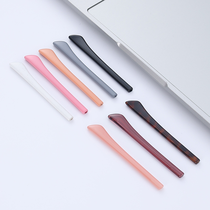 Anti-Slip Eyeglass Temple Tips, Soft Frame Temple Covers, Sunglasses Round Pin Flat Pin Metal Temple Covers, Eye Accessories Wholesale