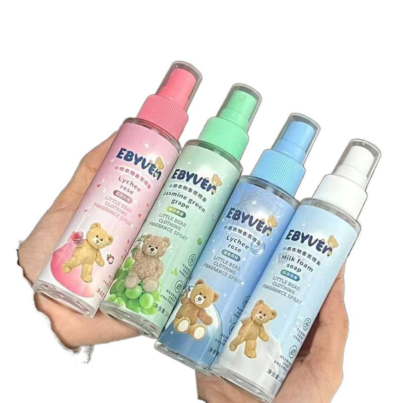 Cute Bear Milk Foam Clothing Spray Fragrance Long-Lasting Fragrance Fresh Deodorization and Odor Removal Student Ladies Clothes Li