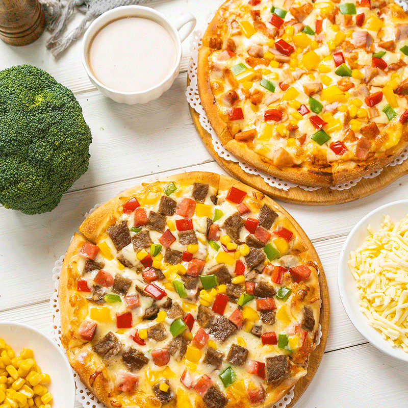 Mozzarella cheese crumble brushed pizza cheese mozzarella baked rice pizza material baking wholesale