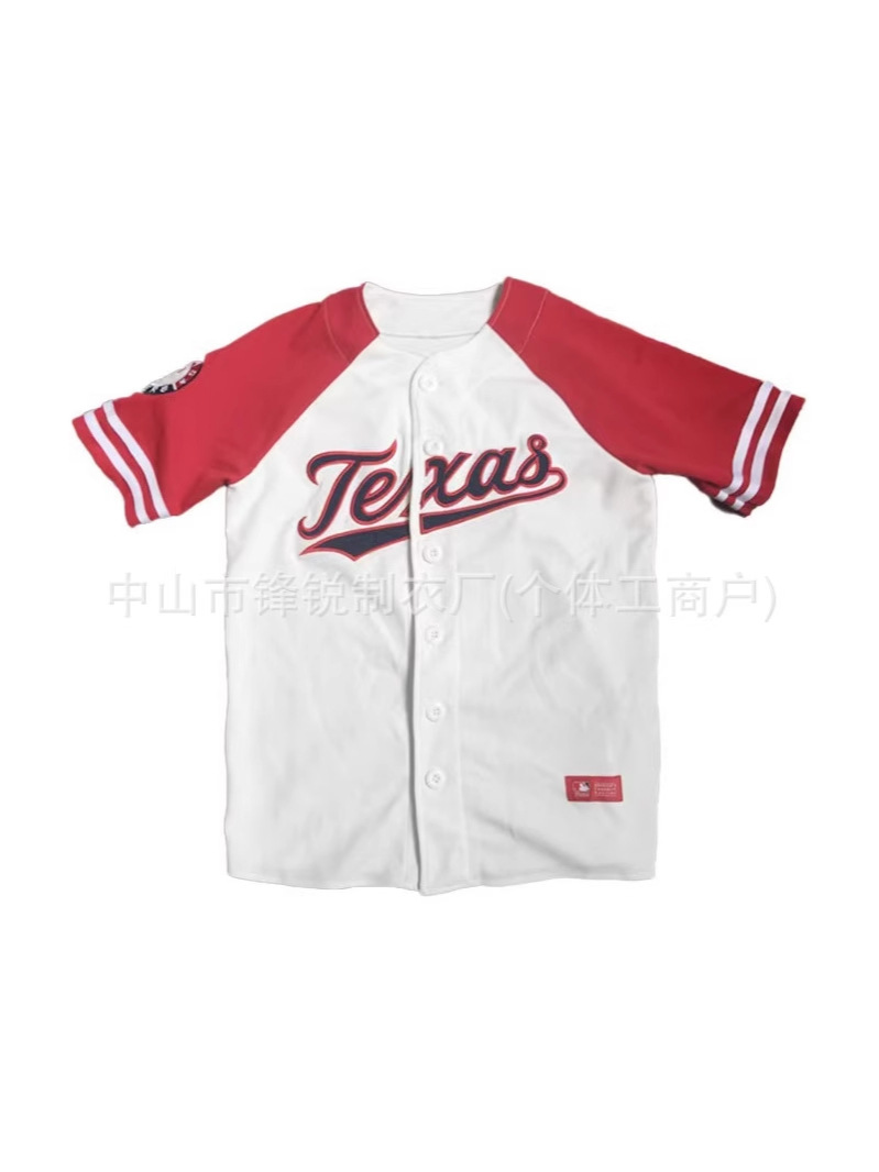 Custom Sublimation Mesh Quick-Dry Short-Sleeve Baseball Jersey for Men and Women, Suitable for Baseball Sports and Competition