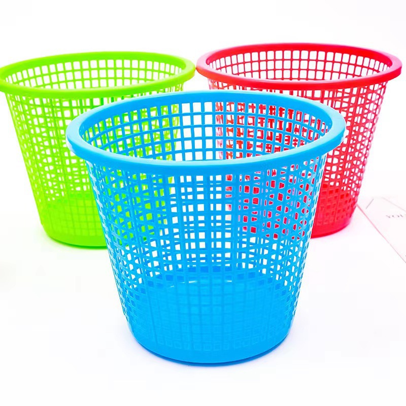 Plastic Cut Out Garbage Basket, Small Household Paper Basket, Cheap Trash Can Wholesale, Seedling Booster Tool Basket