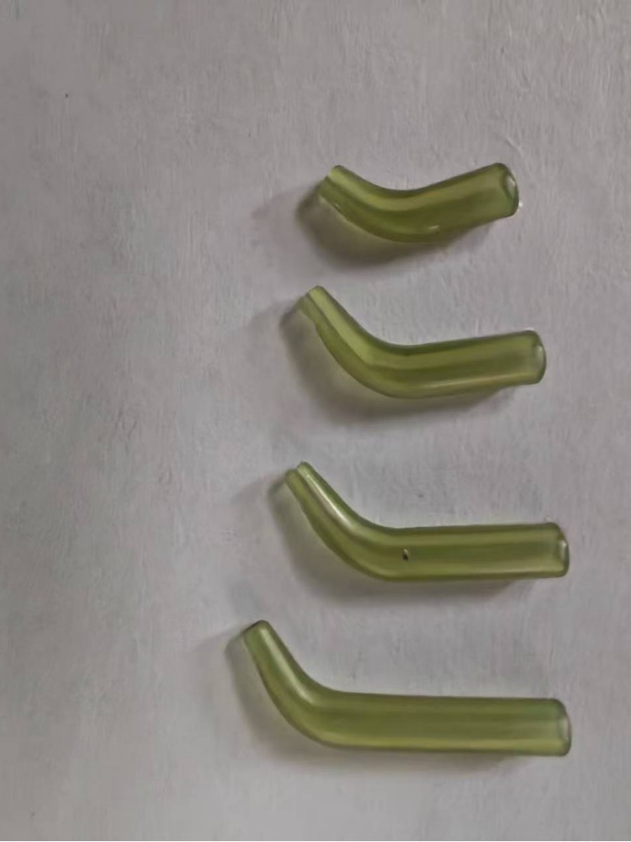 European-Style Fishing Rig Accessory Deflector, Cross-Border Hot-Selling Small Curved Tube in Dark Green