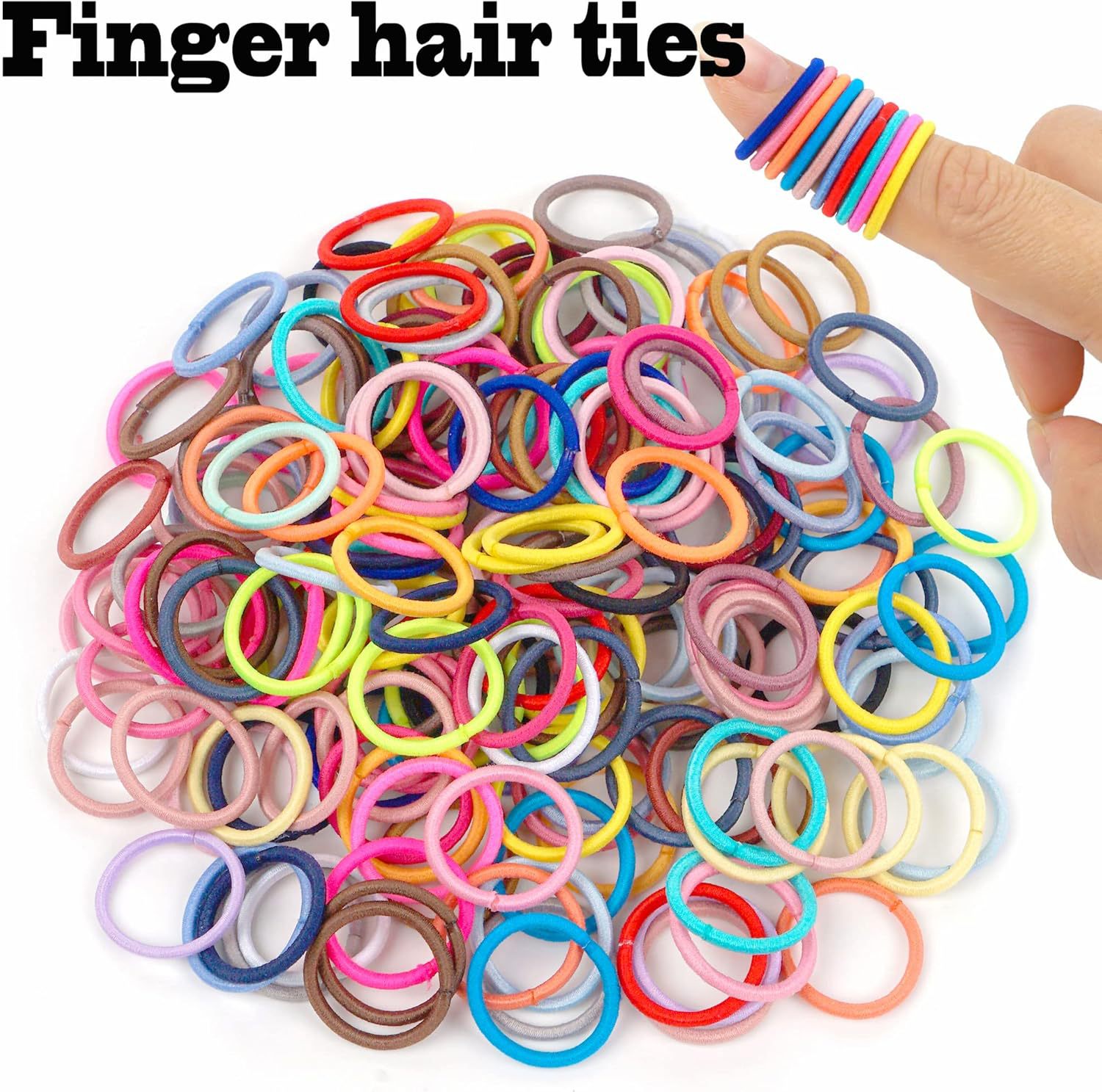 European and American Kidsren's Small Rubber Band Baby Colorfulful Hair Band Hair Rope High Elastic Rubber Band Headband DIY Hair Accessories Headdress