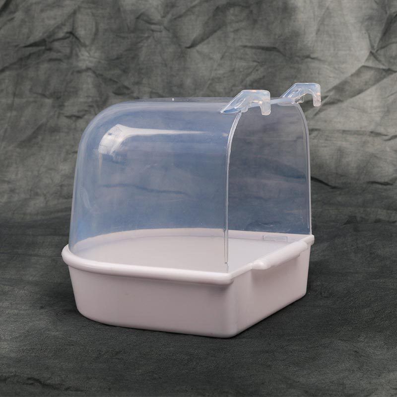 # Bird Bath Basin for Cockatiels, Budgerigars, Small Birds, Mynas, and Starlings; Birdcage Bathing Supplies