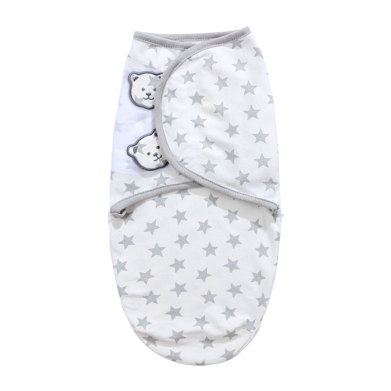 Baby Sleeping Bag Anti-Scare Swaddling Pure Cotton Wrap Towel Baby Four Seasons Single Layer Anti-kick Quilt Newborn Thin Cushion