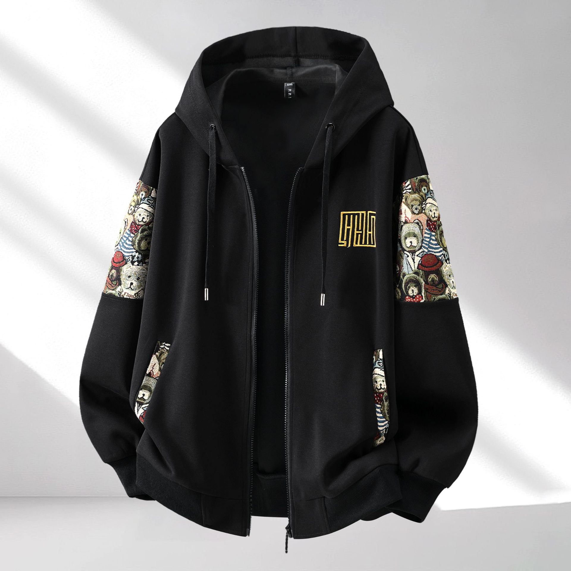 Свободный китайский стиль, большой размер, вышитый спортивный костюм осень-зима, двухкомпонентный набор, модный 2025