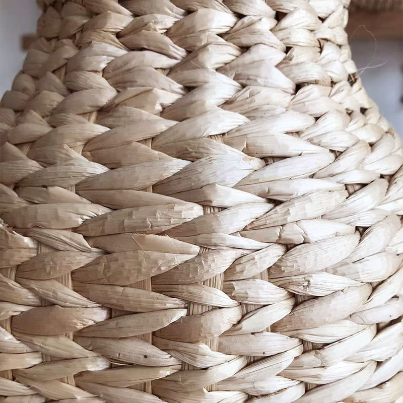 Straw Woven Flower Basket Vase Ornaments Portable Living Room Flower-arranging Gypmophila Dried Flowers Nordic Modern Simple Factory Direct Supply