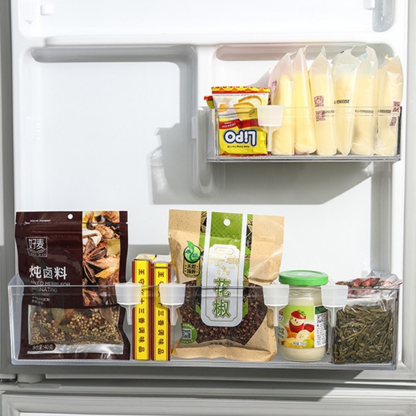 Plastic Refrigerator Divider Clip-On Compartment Clips for Free Combination Storage and Organization Partition Board