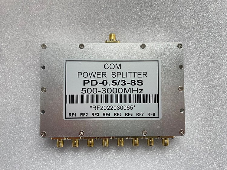 Factory Direct Supply Sma Microstrip Power Distributor 0.5-3g Rf One-To-Eight Combiner Rf Splitter