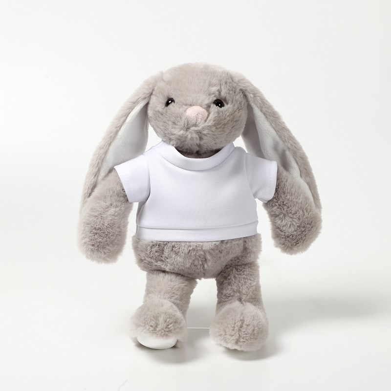 sublimation bunny cross-border sublimation T-shirt plush rabbit transfer sublimation rabbit long ear hair