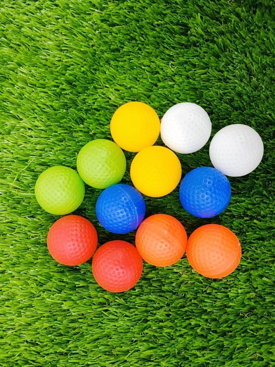 41mm White Golf Ball Pe Blow Molding Hollow Non-Porous Ball Indoor Practice Ball Pet Toy Ball