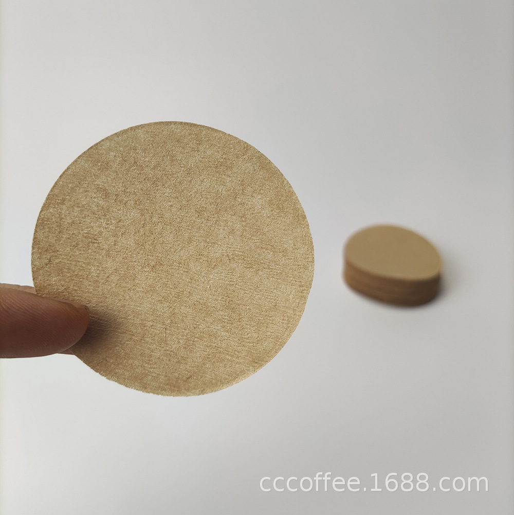 Round Hand Coffee Moka Pot Dripping Pill-Shaped Powder Bowl Coffee Filter Paper Le Press Pot Coffee Filter Paper