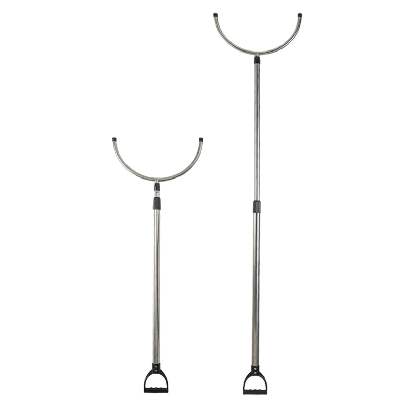 Stainless Steel Anti-Riot Steel Fork Campus Security Explosion-Proof Equipment Waist-Locking Telescopic Anti-Riot Fork Explosion-Proof Luxury Capture Fork