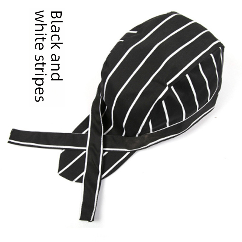 Factory wholesale pirate hat restaurant Black adjustment chef hat Western restaurant male and female waiter kitchen work