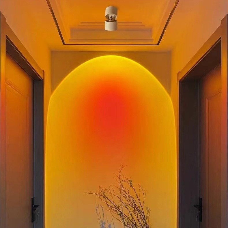 2026 Trending Home Decor Sunset Red Spotlight for Living Room, Entrance, Shop, Hotel, Capturing the Glow of the Setting Sun