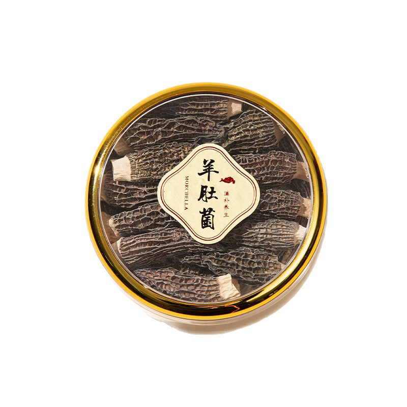 Great Gift: Five Treasures Three-Piece Gift Box with Dried Goods and Nourishing Products, Morel Mushrooms Dried Goods Wholesale, Elderly Gifts