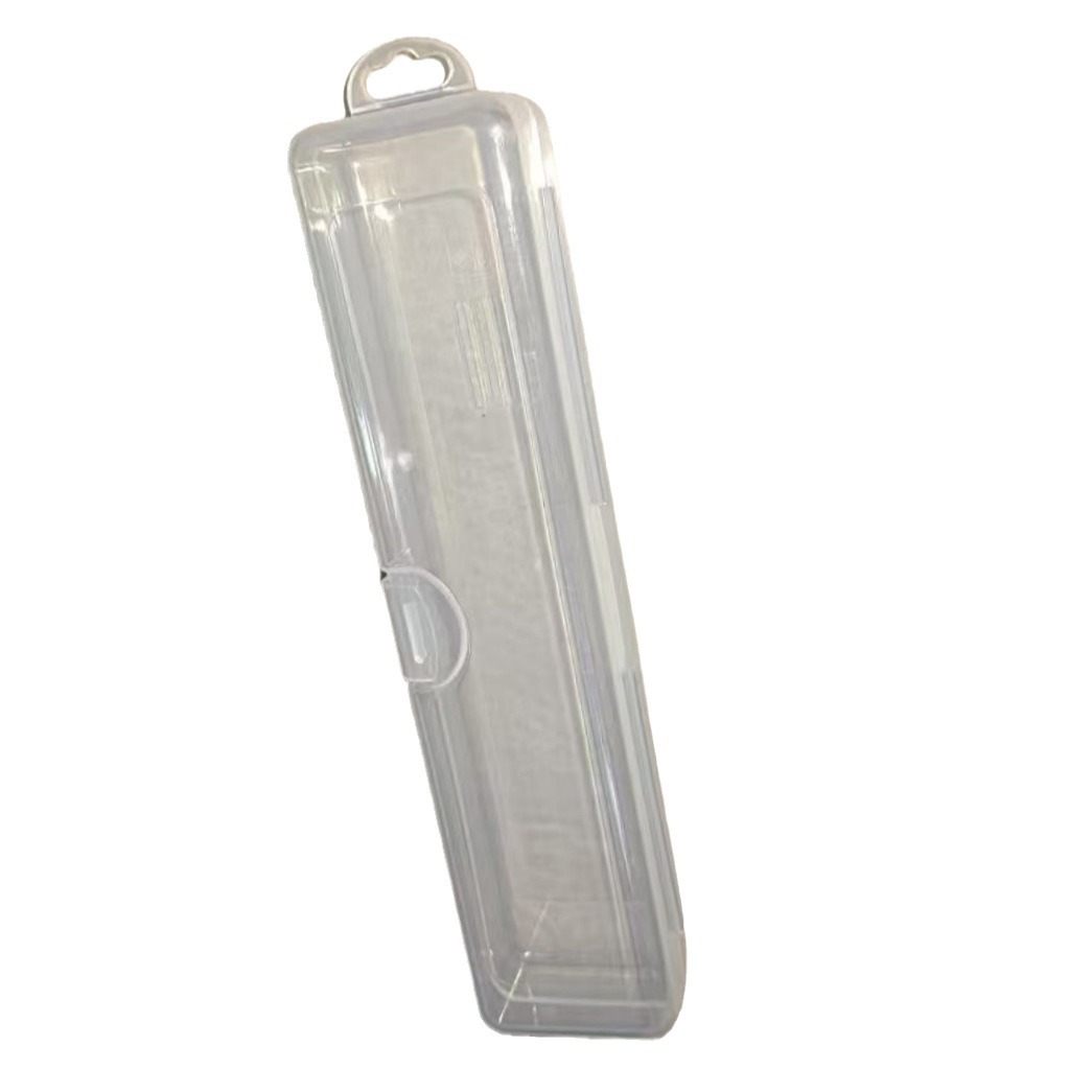 Large Portable Transparent Storage Box Dustproof Chopsticks Spoon Fork Tableware Box Single Simple Chopsticks Box Transparent