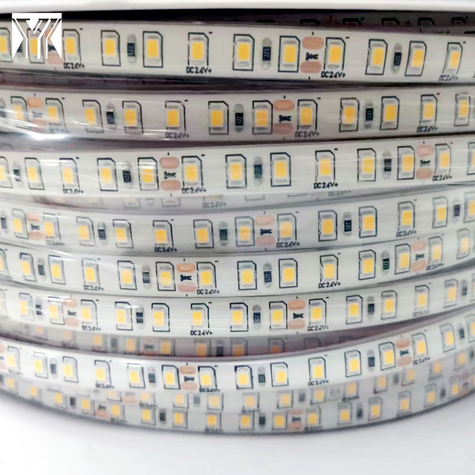 Low voltage 24V2835 outdoor waterproof lamp with 120 lamp solid plastic IP68 with adhesive self-adhesive 100 meters roll