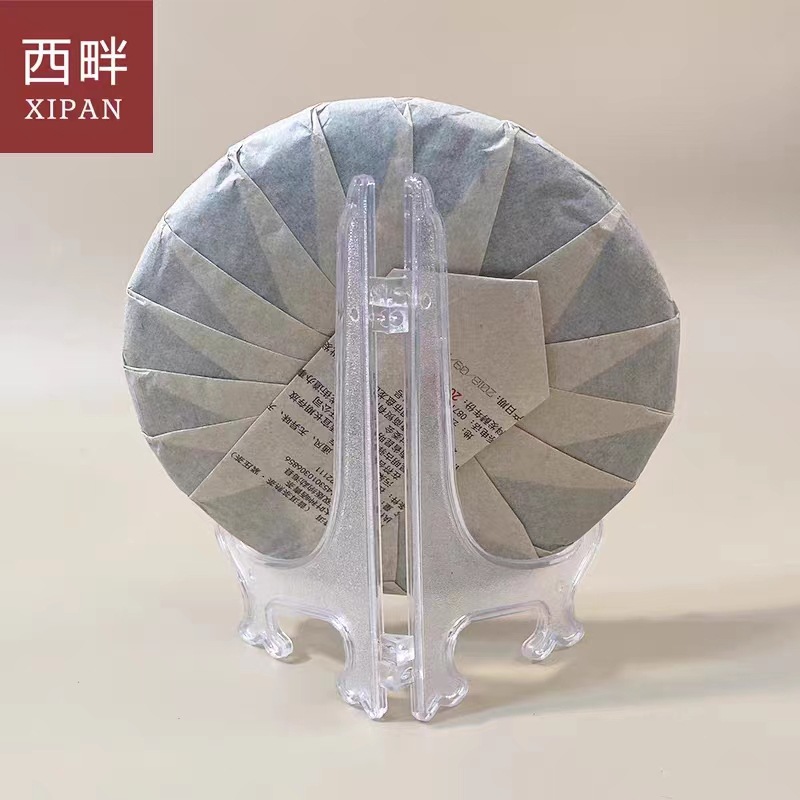 Plate bracket foldable display rack gypsum painting plate rack plastic transparent base decorative rack porcelain plate tea cake bracket