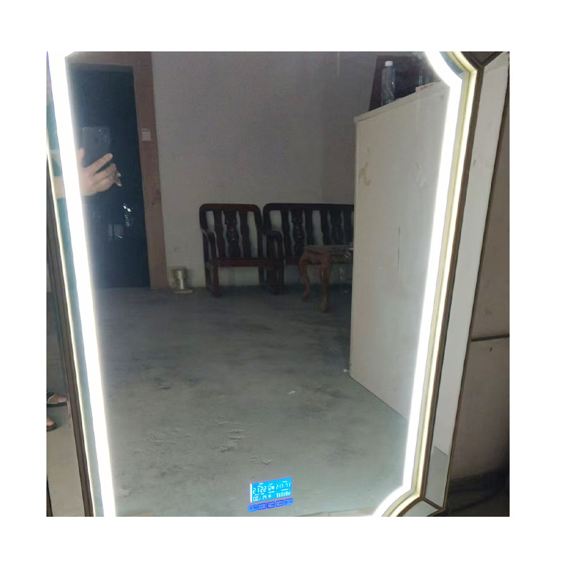 Led Bathroom Glass Lens Bathroom Mirror Smart Tempered Glass Light Mirror Touch Screen Smart Mirror Cosmetic Mirror