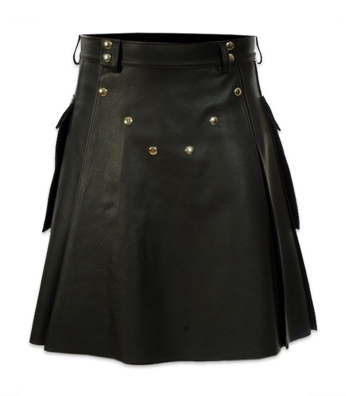 New Amazon Men's Aliexpress Hot Selling Scottish Festival Skirt Men's Multicolor Leather Pleated Skirt