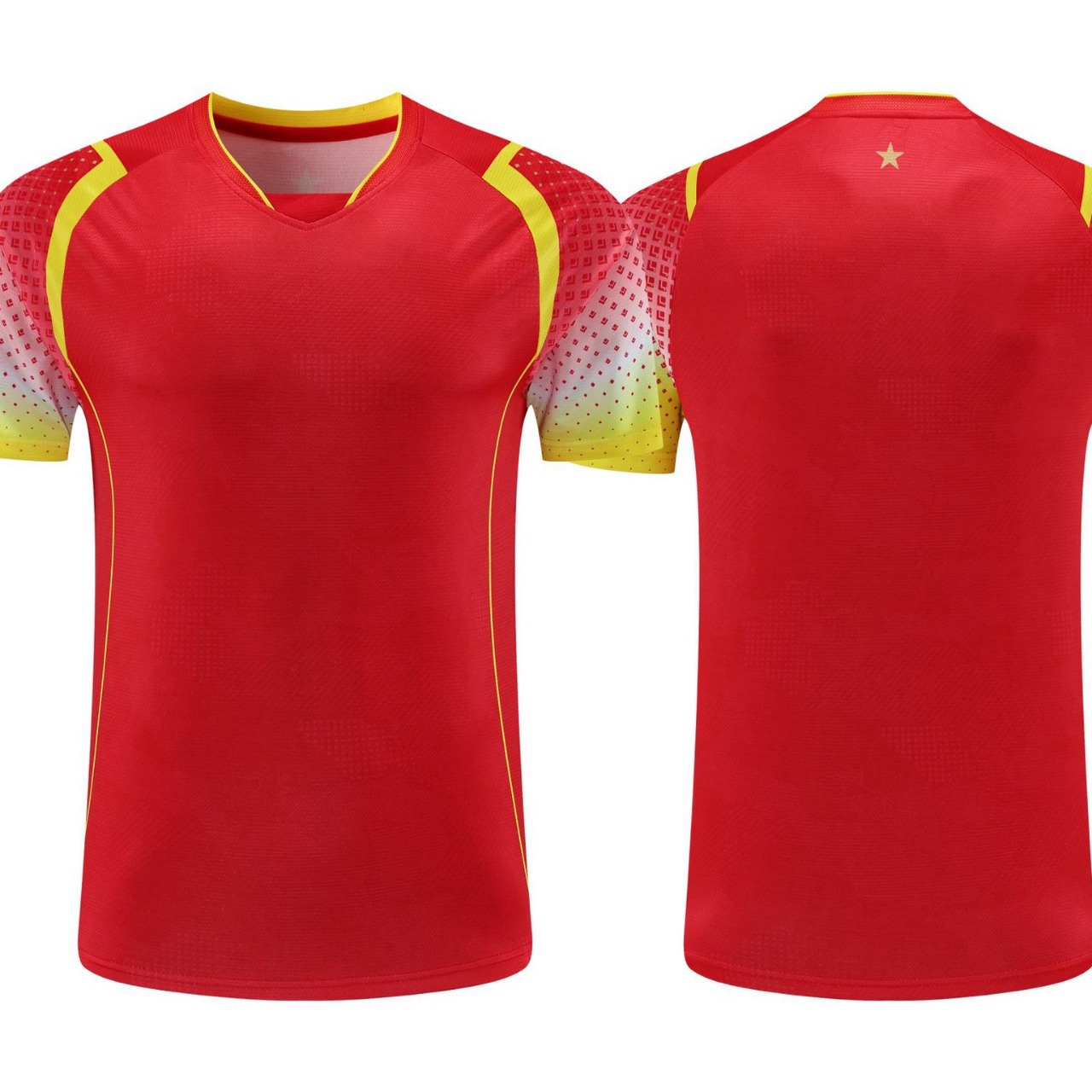 Busan Chinese Team Table Tennis Suit Men's and Women's Children's Short-sleeved Competition Suit Competition Suit Quick-drying Jersey Family Suit Printing