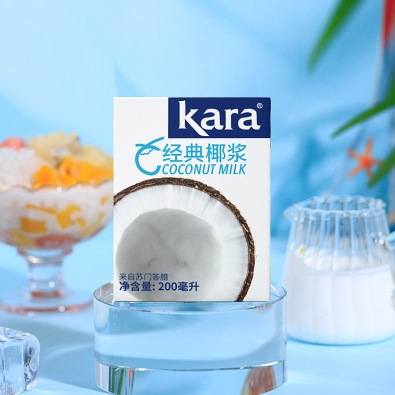 Indonesia imported kara Jiale coconut milk coconut milk baking dessert Simi Dew raw material original 200ml