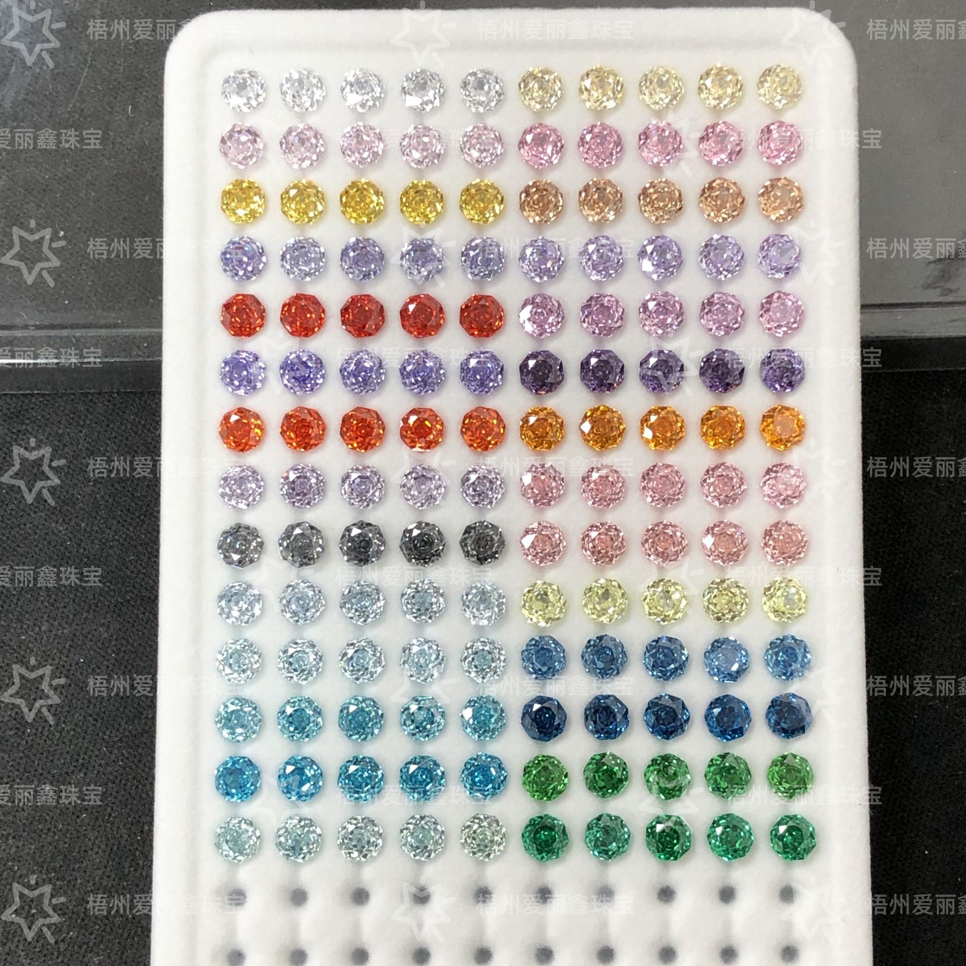 4 мм, восьмиугольный розовый циркон, прямая поставка от производителя из Учжоу, 5A качество, аксессуары для ювелирных изделий, свободный камень