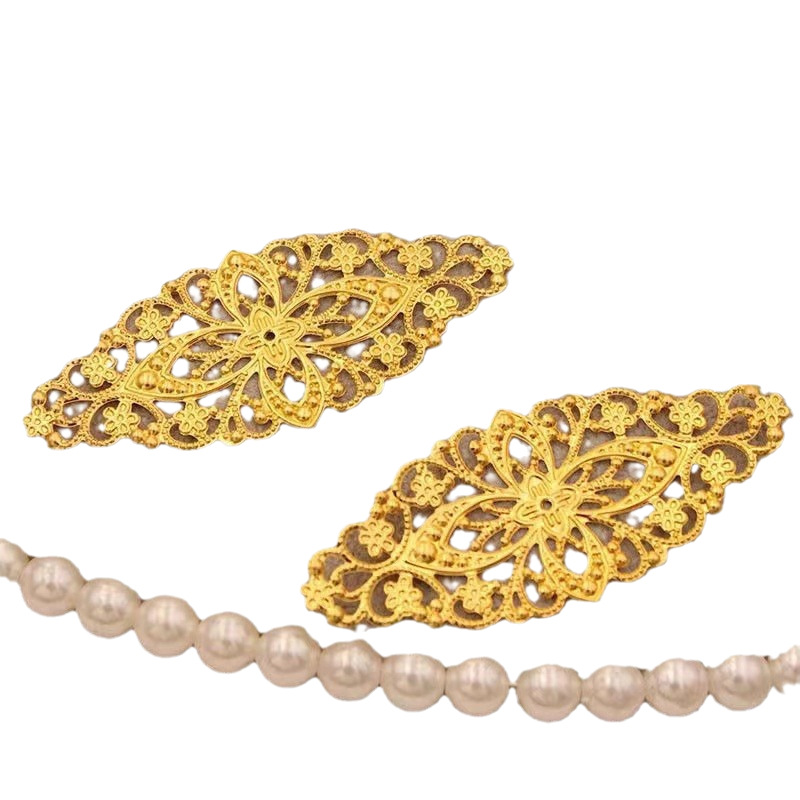 DIY antique hair accessories hairpin material package large oval flower piece hair band hairpin Hanfu hair accessories step shake jewelry accessories