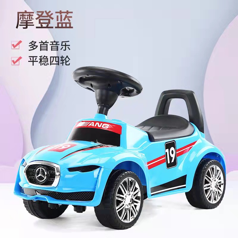 Children's Four-Wheel Scooter, Push-And-Slide Balance Scooter, Can Be Used by Babies Aged 1-3 Years Old, Toy Walker, Walker Scooter