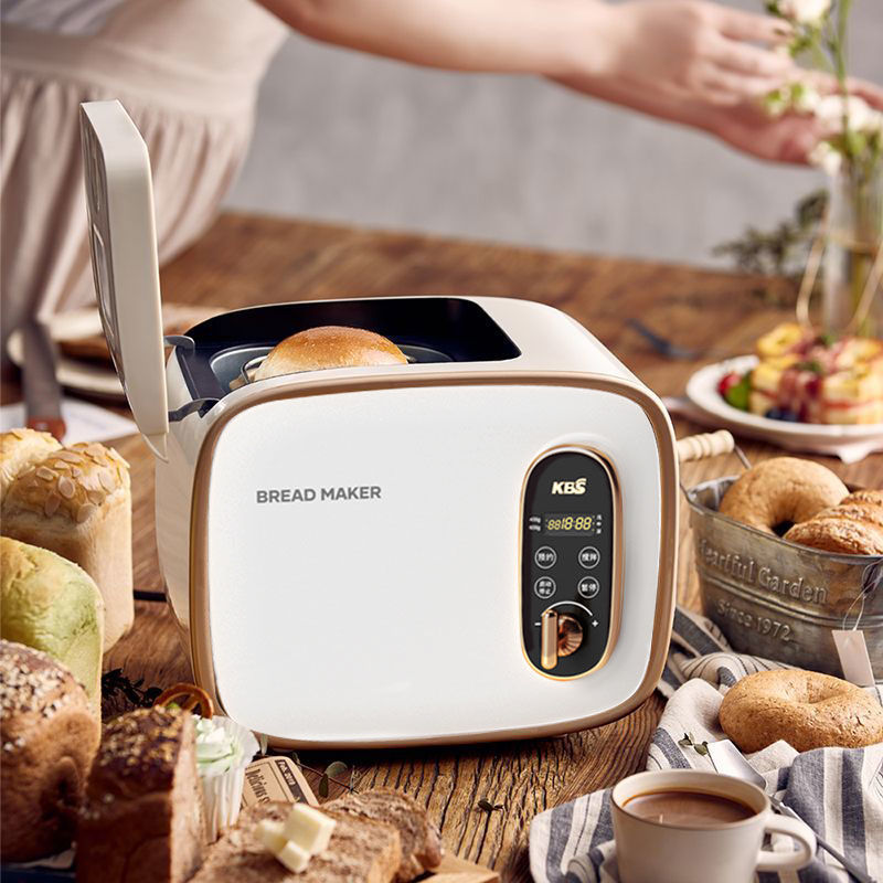 Cross-border mini bread maker household automatic intelligent fruit spreading and noodle fermentation multi-functional small breakfast toast