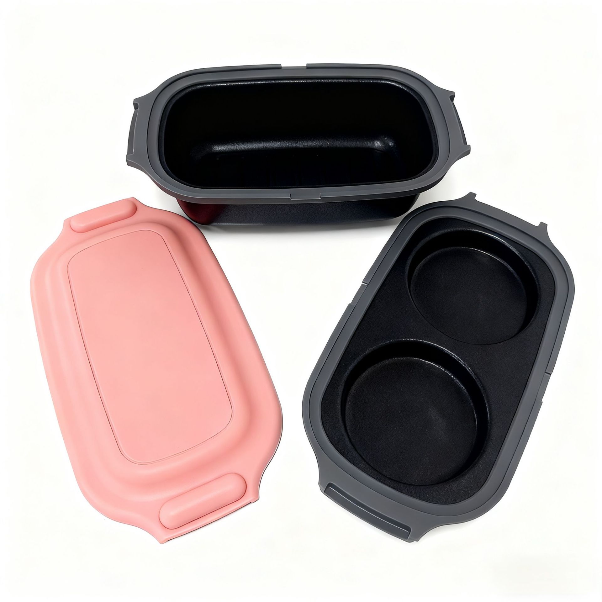 Toast Box Multifunctional Omelette Baking Pan Toaster Household Microwave Special Silicone Baking Pan Baking Cake Mold