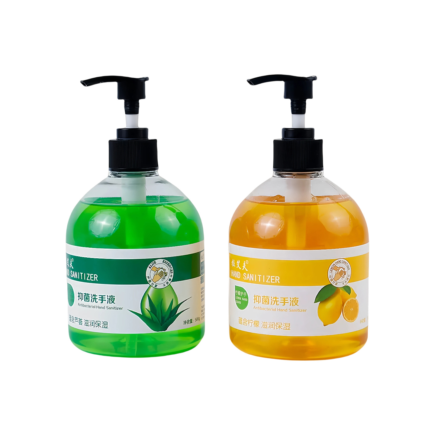 Antibacterial and Sterilizing Hand Sanitizer Double-Effect Antibacterial Large Bottle Household Press Bottle Sanitation Certificate Letter Baby Commercial Household Wholesale