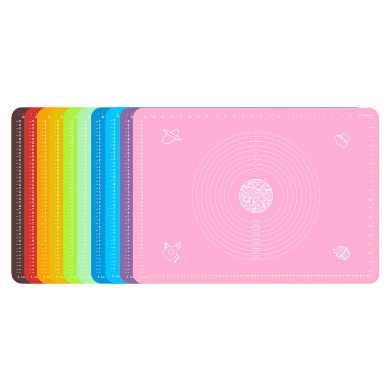 Thicken 380g 70*50CM7050 with scale cooking and surface anti-overflow baking mat silicone kneading mat
