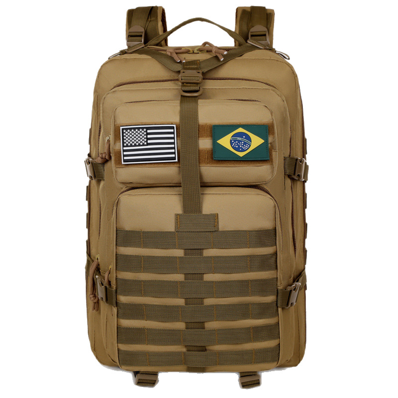 Outdoor Sports Mountaineering Bag Large Travel Tactical Backpack Waterproof and Wear-Resistant Hiking Sports Storage Backpack